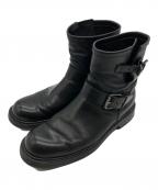 BUTTEROブッテロ）の古着「ショートエンジニアブーツ」｜ブラック