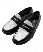 G.H.BASSジーエイチバス）の古着「コインローファー」｜ホワイト×ブラック