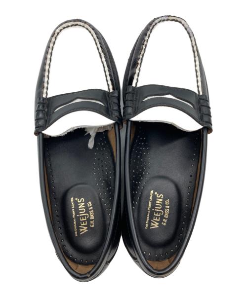 G.H.BASS（ジーエイチバス）G.H.BASS (ジーエイチバス) コインローファー ホワイト×ブラック サイズ:40の古着・服飾アイテム