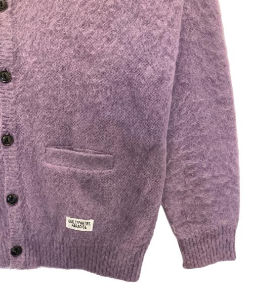WACKO MARIA（ワコマリア）WACKO MARIA (ワコマリア) モヘアカーディガン GUILTY PARTIES パープル サイズ:Lの古着・服飾アイテム