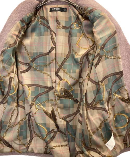 LAUREN RALPH LAUREN（ローレンラルフローレン）LAUREN RALPH LAUREN (ローレンラルフローレン) スカーフライナーテーラードジャケット ピンク サイズ:6の古着・服飾アイテム