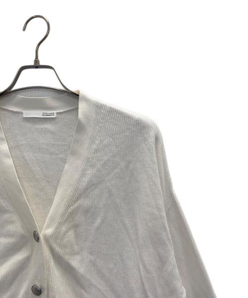 COLLAGE GALLARDAGALANTE（コラージュ ガリャルダガランテ）COLLAGE GALLARDAGALANTE (コラージュ ガリャルダガランテ) コンチョ釦カーデ ホワイト サイズ:FREEの古着・服飾アイテム
