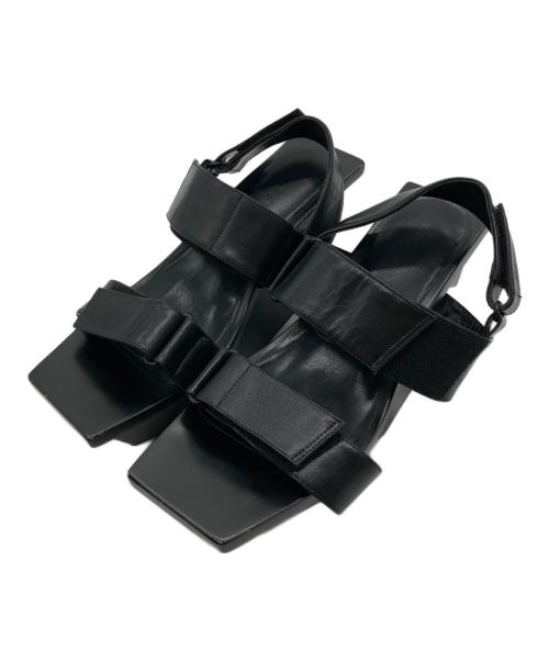 ISSEY MIYAKE（イッセイミヤケ）ISSEY MIYAKE (イッセイミヤケ) UNITED NUDE (ユナイテッドヌード) サンダル ブラック サイズ:40の古着・服飾アイテム