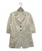 CLANEクラネ）の古着「GINGHAM CHECK DOME SLEEVE SHIRT」｜ベージュ