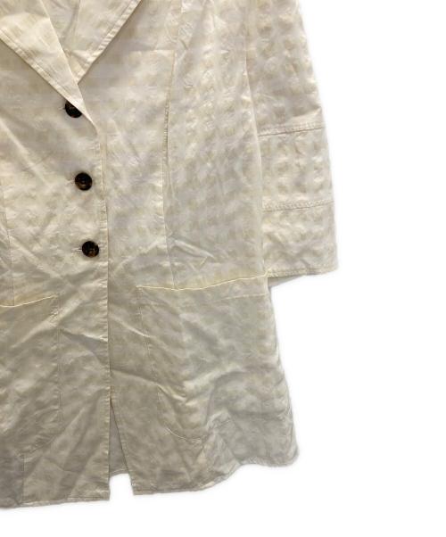CLANE（クラネ）CLANE (クラネ) GINGHAM CHECK DOME SLEEVE SHIRT ベージュ サイズ:2の古着・服飾アイテム