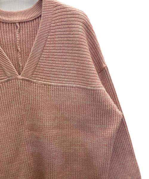 CLANE（クラネ）CLANE (クラネ) ミックスカラーストリングワイドニットトップス ピンク サイズ:2の古着・服飾アイテム