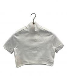 ALEXANDER WANG（アレキサンダー・ワン）の古着「S/S TURTLE NECK W/PRINTED HIGH DENSITY LOGO TOPS」｜ホワイト