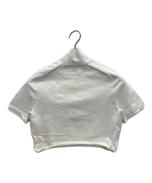 ALEXANDER WANG（アレキサンダー・ワン）ALEXANDER WANG (アレキサンダー・ワン) S/S TURTLE NECK W/PRINTED HIGH DENSITY LOGO TOPS ホワイト サイズ:Sの古着・服飾アイテム