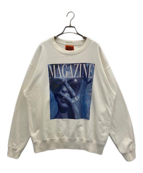 JACKSON MATISSE（ジャクソンマティス）JACKSON MATISSE (ジャクソンマティス) BAYFLOW (ベイフロー) プリントスウェット ホワイト サイズ:3の古着・服飾アイテム