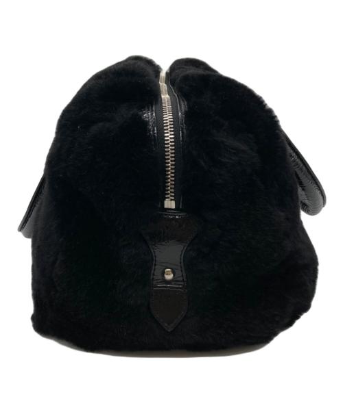 SALON DE ALFURD（サロン・ド・アルファード）SALON DE ALFURD (サロン・ド・アルファード) 横長ミニボアボストンバッグ ブラックの古着・服飾アイテム