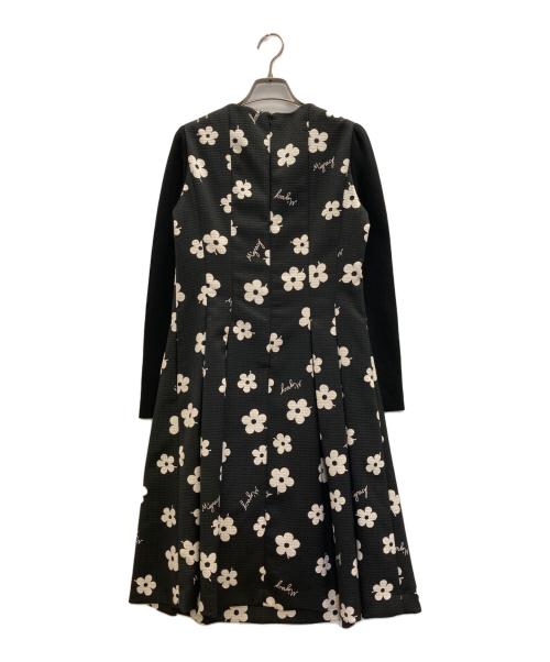 M'S GRACY（エムズグレイシー）M'S GRACY (エムズグレイシー) フラワーモチーフワンピース ブラック サイズ:38の古着・服飾アイテム