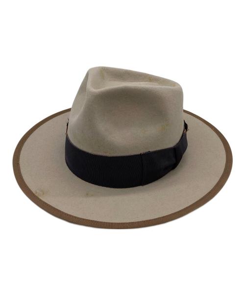 STETSON（ステットソン）STETSON (ステットソン) VTG加工ハット ベージュ サイズ:59cmの古着・服飾アイテム