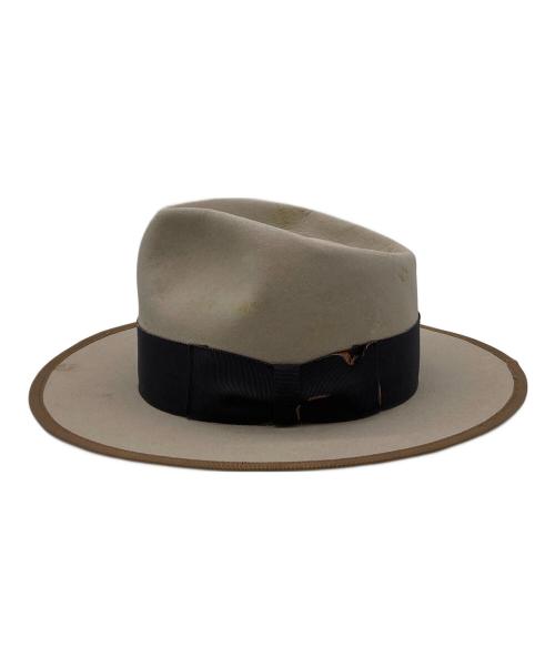 STETSON（ステットソン）STETSON (ステットソン) VTG加工ハット ベージュ サイズ:59cmの古着・服飾アイテム