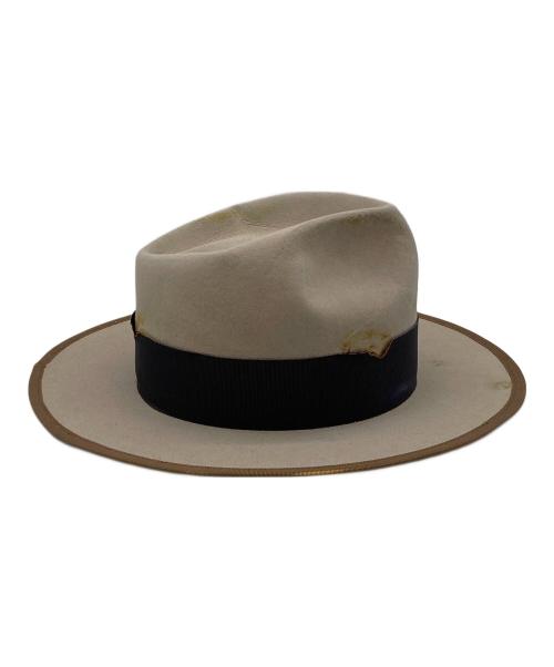 STETSON（ステットソン）STETSON (ステットソン) VTG加工ハット ベージュ サイズ:59cmの古着・服飾アイテム