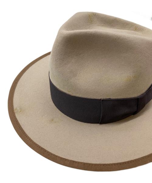 STETSON（ステットソン）STETSON (ステットソン) VTG加工ハット ベージュ サイズ:59cmの古着・服飾アイテム