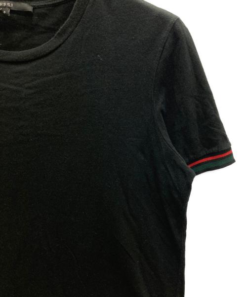 GUCCI（グッチ）GUCCI (グッチ) シェリーラインリブT-shirts ブラック サイズ:Sの古着・服飾アイテム