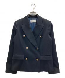 FRAY ID（フレイ アイディー）の古着「金ボタンダブルブレザー」｜ネイビー