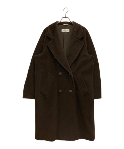 MaxMara（マックスマーラ）MaxMara (マックスマーラ) ウールカシミヤ混ダブルコート ブラウン サイズ:38の古着・服飾アイテム