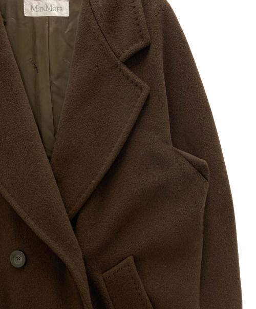 MaxMara（マックスマーラ）MaxMara (マックスマーラ) ウールカシミヤ混ダブルコート ブラウン サイズ:38の古着・服飾アイテム