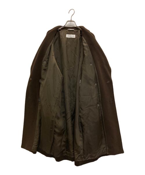 MaxMara（マックスマーラ）MaxMara (マックスマーラ) ウールカシミヤ混ダブルコート ブラウン サイズ:38の古着・服飾アイテム