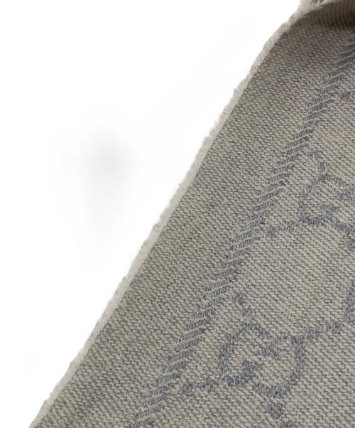 GUCCI（グッチ）GUCCI (グッチ) GGウール スカーフ グレーの古着・服飾アイテム