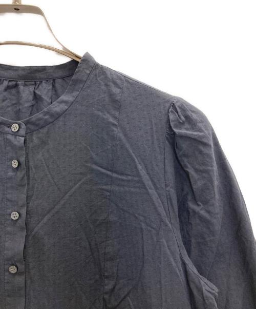 AMACA（アマカ）AMACA (アマカ) 先染めドビーブラウス ネイビー サイズ:SIZE40の古着・服飾アイテム