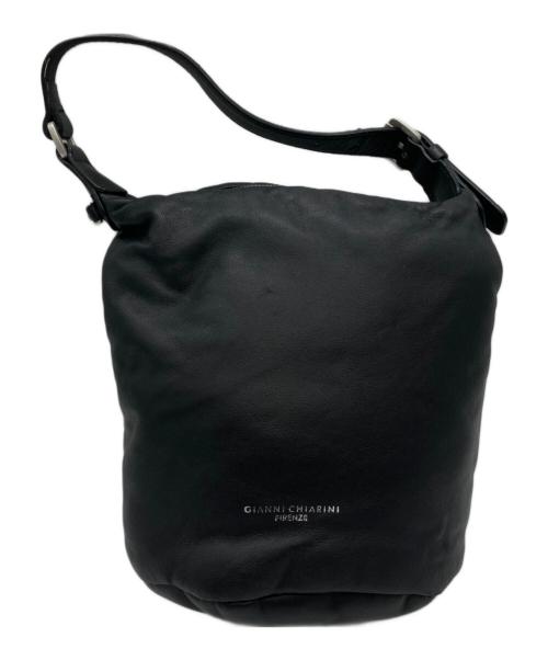 GIANNI CHIARINI（ジャンニ キアリーニ）GIANNI CHIARINI (ジャンニ キアリーニ) レザー2WAYショルダーバッグ ブラックの古着・服飾アイテム