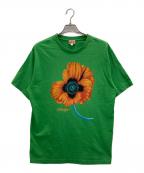 KENZOケンゾー）の古着「フロントポピーフラワーTシャツ」｜グリーン