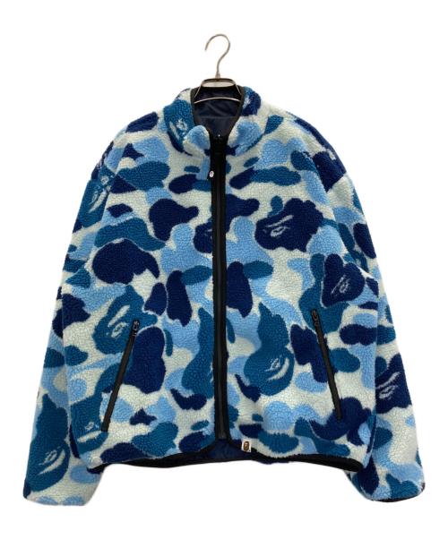 A BATHING APE（ア ベイシング エイプ）A BATHING APE (ア ベイシング エイプ) ABC Camo Boa Reversible Jacket ブルー サイズ:Ⅿの古着・服飾アイテム