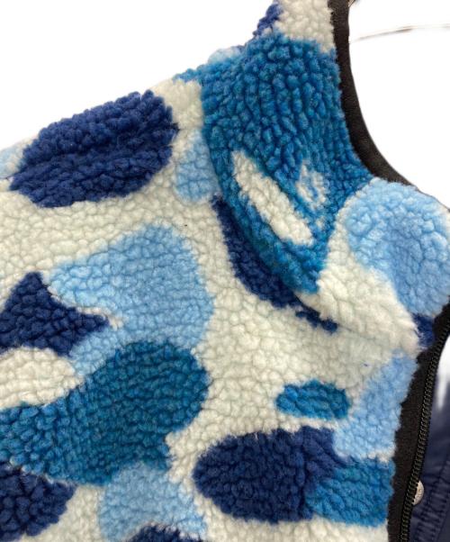 A BATHING APE（ア ベイシング エイプ）A BATHING APE (ア ベイシング エイプ) ABC Camo Boa Reversible Jacket ブルー サイズ:Ⅿの古着・服飾アイテム