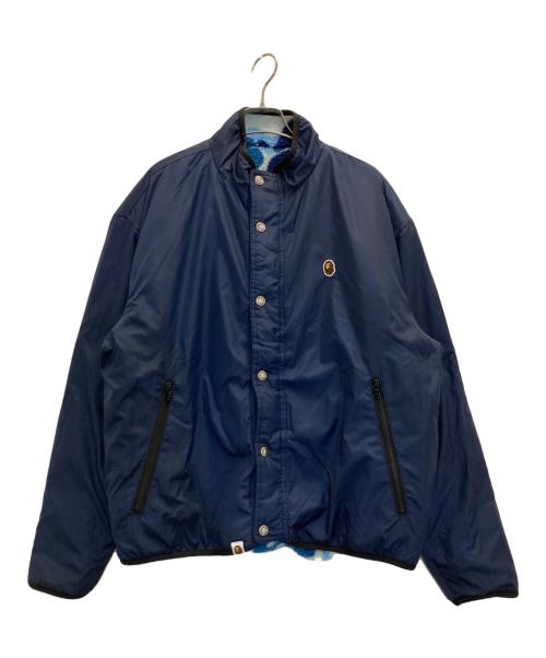 A BATHING APE（ア ベイシング エイプ）A BATHING APE (ア ベイシング エイプ) ABC Camo Boa Reversible Jacket ブルー サイズ:Ⅿの古着・服飾アイテム