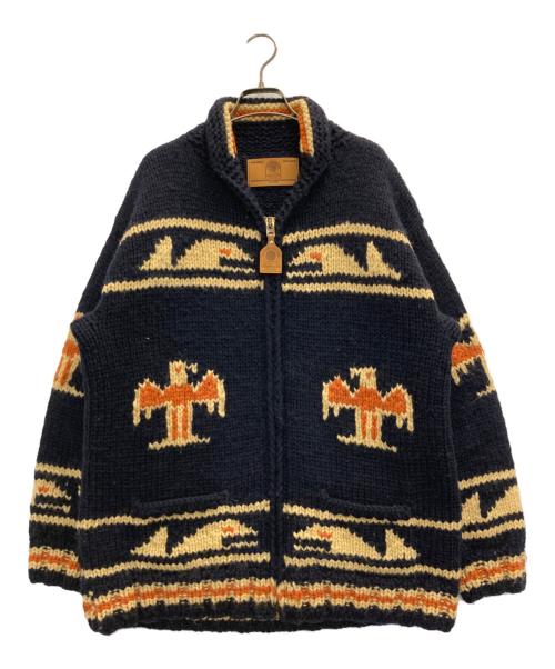 CANADIAN SWEATER（カナディアンセーター）CANADIAN SWEATER (カナディアンセーター) カウチンニットジャケット ネイビー サイズ:Ⅼの古着・服飾アイテム