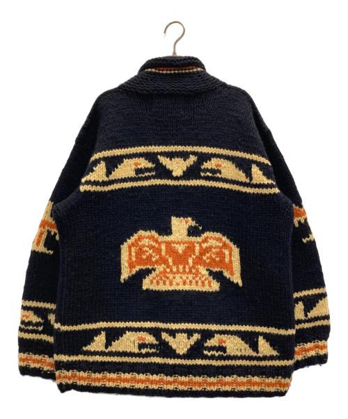 CANADIAN SWEATER（カナディアンセーター）CANADIAN SWEATER (カナディアンセーター) カウチンニットジャケット ネイビー サイズ:Ⅼの古着・服飾アイテム