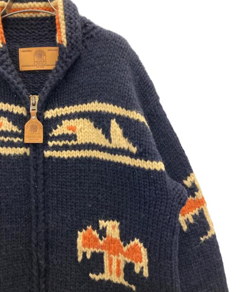 CANADIAN SWEATER（カナディアンセーター）CANADIAN SWEATER (カナディアンセーター) カウチンニットジャケット ネイビー サイズ:Ⅼの古着・服飾アイテム