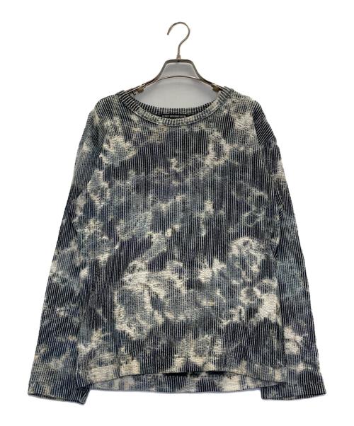 ISSEY MIYAKE MEN（イッセイミヤケメン）ISSEY MIYAKE MEN (イッセイミヤケメン) プリーツ総柄カットソー グレー サイズ:1の古着・服飾アイテム