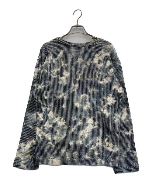 ISSEY MIYAKE MEN（イッセイミヤケメン）ISSEY MIYAKE MEN (イッセイミヤケメン) プリーツ総柄カットソー グレー サイズ:1の古着・服飾アイテム