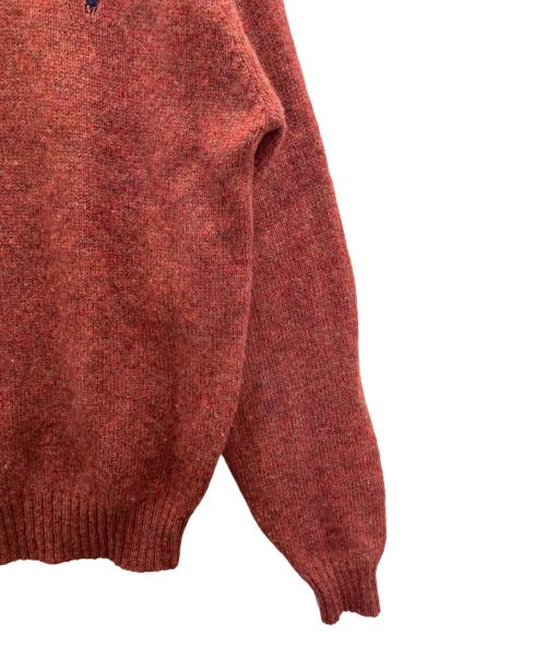 POLO RALPH LAUREN（ポロ・ラルフローレン）POLO RALPH LAUREN (ポロ・ラルフローレン) メランジポニーニット レッド サイズ:Ⅿの古着・服飾アイテム