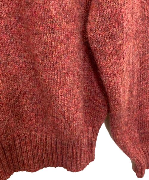 POLO RALPH LAUREN（ポロ・ラルフローレン）POLO RALPH LAUREN (ポロ・ラルフローレン) メランジポニーニット レッド サイズ:Ⅿの古着・服飾アイテム