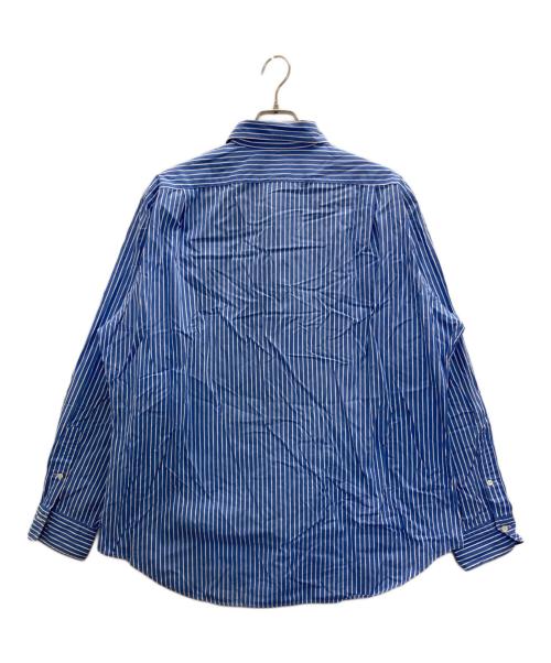 POLO RALPH LAUREN（ポロ・ラルフローレン）POLO RALPH LAUREN (ポロ・ラルフローレン) ストライプシャツ ブルー サイズ:XLの古着・服飾アイテム
