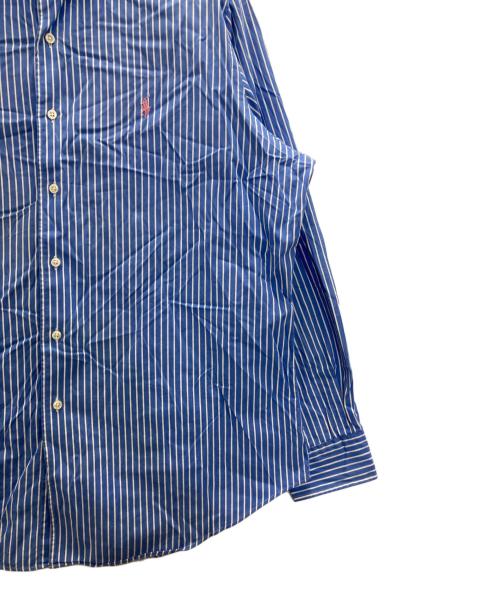 POLO RALPH LAUREN（ポロ・ラルフローレン）POLO RALPH LAUREN (ポロ・ラルフローレン) ストライプシャツ ブルー サイズ:XLの古着・服飾アイテム