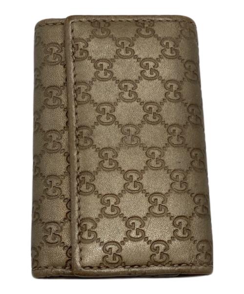 GUCCI（グッチ）GUCCI (グッチ) マイクログッチシマ6連キーケース ゴールドの古着・服飾アイテム