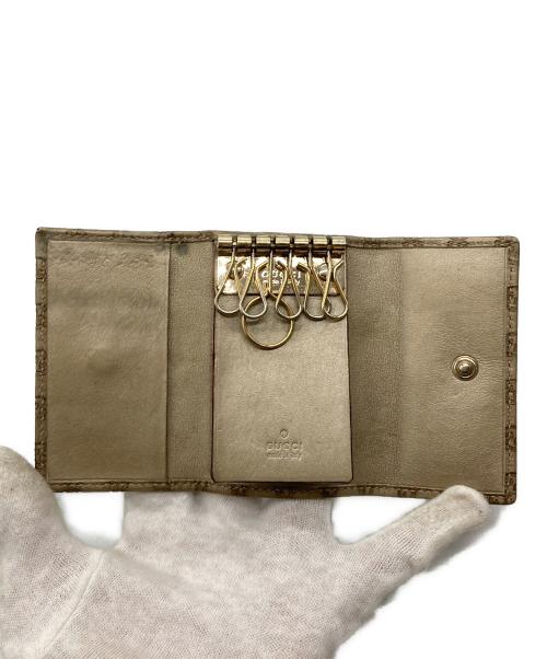 GUCCI（グッチ）GUCCI (グッチ) マイクログッチシマ6連キーケース ゴールドの古着・服飾アイテム