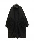STEVEN ALANスティーブンアラン）の古着「NYLON DARUMA LONG COAT」｜ブラック