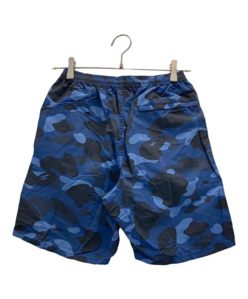 A BATHING APE（ア ベイシング エイプ）A BATHING APE (ア ベイシング エイプ) Camo Beach Short ネイビー サイズ:Sの古着・服飾アイテム