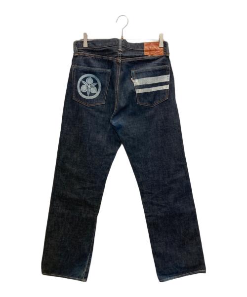 MOMOTARO JEANS（桃太郎ジーンズ）MOMOTARO JEANS (桃太郎ジーンズ) 出陣クラシックストレートデニムパンツ インディゴ サイズ:SIZE76㎝(W30)の古着・服飾アイテム