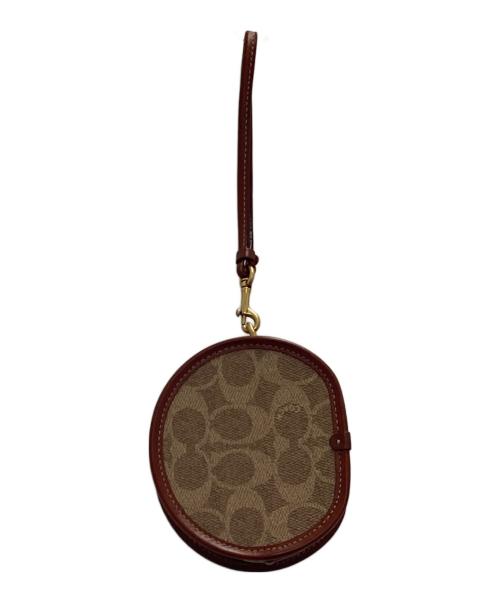 COACH（コーチ）COACH (コーチ) ストラップ付コインケース ベージュの古着・服飾アイテム