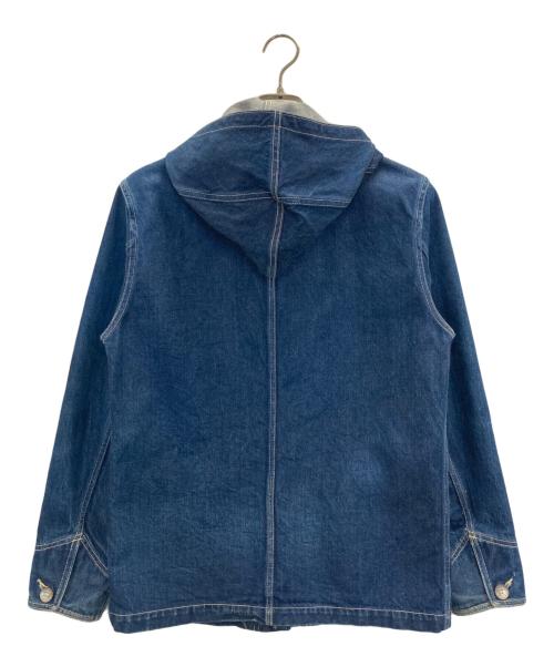 EIGHT G（エイトジー）EIGHT G (エイトジー) 本藍染め フード付きデニムジャケット インディゴ サイズ:Mの古着・服飾アイテム