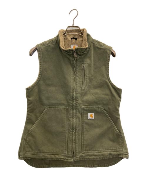 CarHartt（カーハート）CarHartt (カーハート) ダック地ハイネックベスト カーキ サイズ:サイズ表記無しの古着・服飾アイテム
