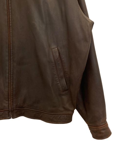 POLO RALPH LAUREN（ポロ・ラルフローレン）POLO RALPH LAUREN (ポロ・ラルフローレン) 90s leather swing top ブラウン サイズ:Ⅼの古着・服飾アイテム