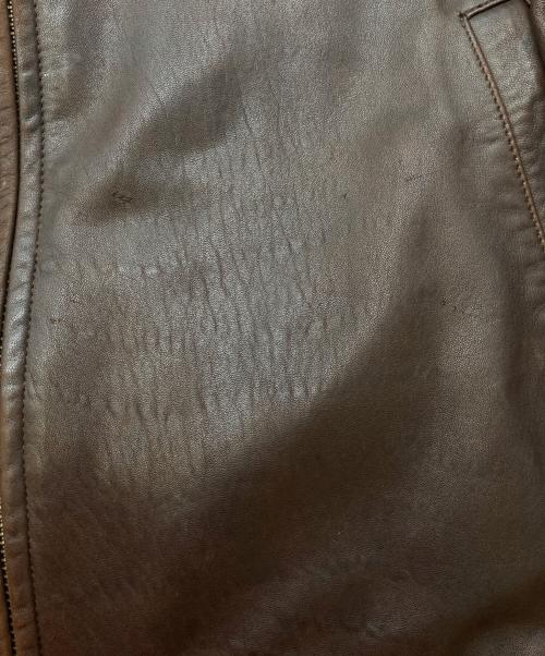 POLO RALPH LAUREN（ポロ・ラルフローレン）POLO RALPH LAUREN (ポロ・ラルフローレン) 90s leather swing top ブラウン サイズ:Ⅼの古着・服飾アイテム